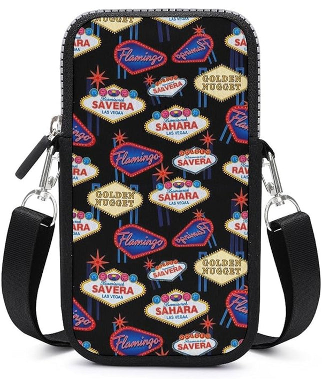 Unisex Small Crossbody Bags, Women Men Portable Adjustable Crossbody Phone Wallet Pouch