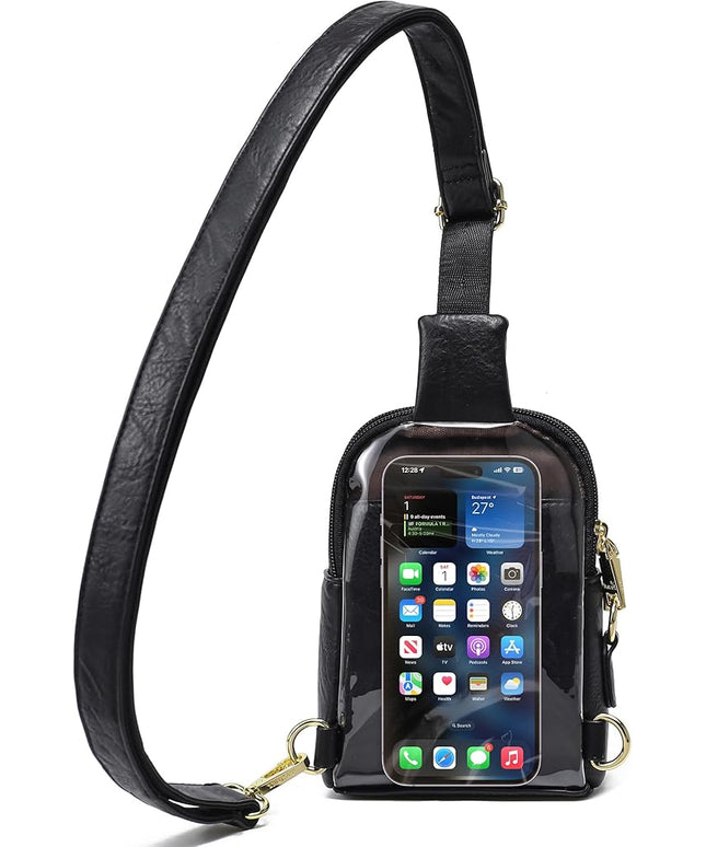 INICAT Sling Bag for Women Touchscreen Small Crossbody Cell Phone Purse Fanny Pack