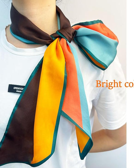 Purse Scarf For Handbags Head Scarves For Women's Hair Bags Scarfs Long Skinny Scarves Fashion Silky