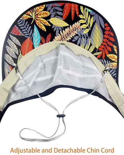 HINDAWI Sun Hats for Women Wide Brim UV Protection Sun Hat Summer Beach Packable Visor