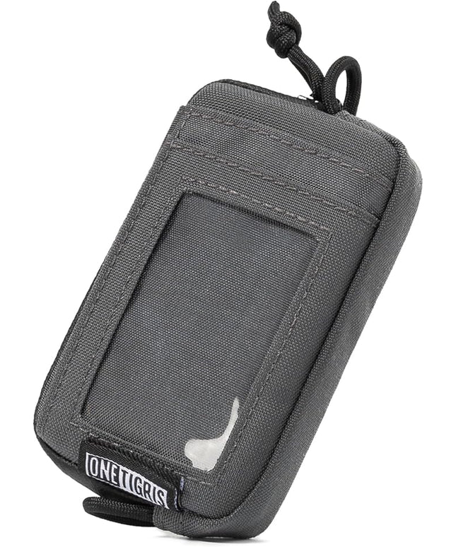 ONETIGRIS Front Pocket Wallet with Zippers Tactical Small Coin Purse Nylon Minimalist Wallet for Men Women