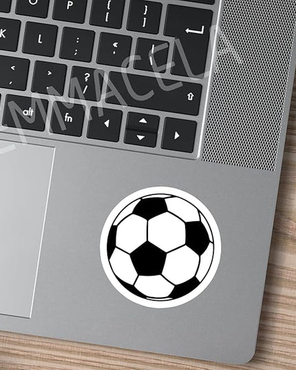 (3PCS) Soccer Ball Stickers – Waterproof Vinyl Decals for Laptop, Water Bottle, Notebook, Phone, Gift for Soccer Players, Teams, Fans, Sports Stickers – 3" x 3"