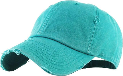 KBETHOS Vintage Washed Distressed Cotton Dad Hat Baseball Cap Adjustable Polo Trucker Unisex Style Headwear