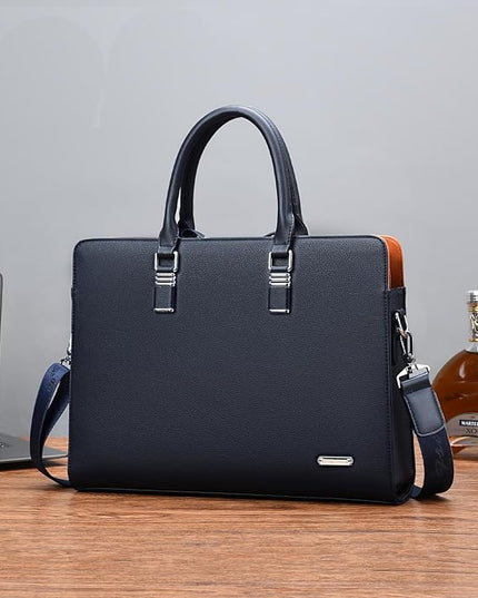 FSD.WG]Business Bag Leather Briefcase Shoulder Laptop Business Bag for Men