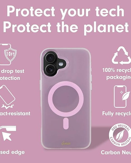 Sonix Case for iPhone 16 | Compatible with MagSafe | 10ft Drop Tested | Jelly Pink