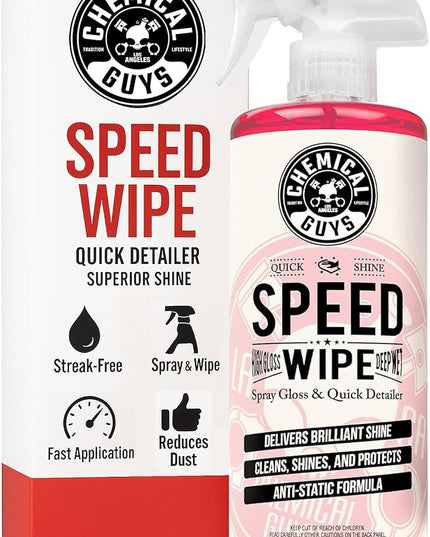 Chemical Guys Speed Wipe Quick Detailer, Safe for Cars, Trucks, SUVs, Motorcycles, RVs & More, Extra Large 32 fl oz, Cherry Scent