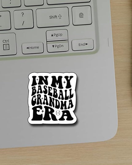 (3Pcs) in My Baseball Grandma Era Sticker, Decal Gifts Mom Decorate Books Laptop Phone Water Bottles Kindles Stickers Tumbler Sticker Waterproof Vinyl Decorate Sticker 3" Inch