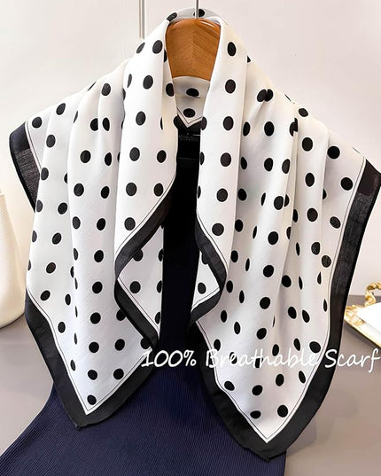 100% Mulberry Silk Scarf for Women Hair Lightweight Square Neckerchief Wrap For Head Scarves 21"