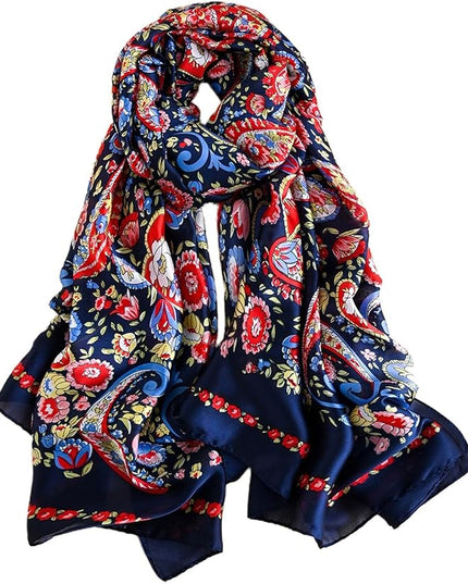 Silk Scarf Mulberry Silk Fashion Scarves Long Lightweight Shawl Wrap …
