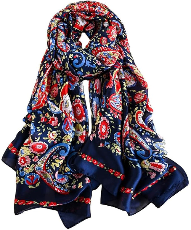 Silk Scarf Mulberry Silk Fashion Scarves Long Lightweight Shawl Wrap …
