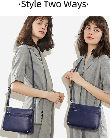 WESTBRONCO Crossbody Bags for Women, Medium Size Shoulder Handbags, Satchel Purse with Multi Zipper Pocket