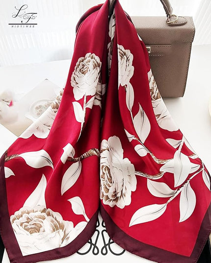 Satin Bandanas Head Scarf For Women Hair Scarves Accessories Lightweight Fashion Wrap Neck Silk Sleeping Headscarf