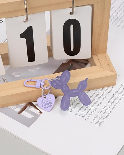 Balloon Dog Keychain Cute Bag Charm Handbag Purse Key Accessories