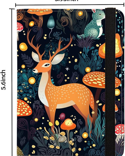 Passport Holder for Travel,Cute Passport Cover,Travel Wallet with Credit Card Slots Rfid passport Wallet Waterproof Documents Organizer Women Men (Reindeer)