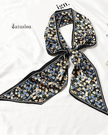 Purse Scarf For Handbags Head Scarves For Women's Hair Bags Scarfs Long Skinny Scarves Fashion Silky