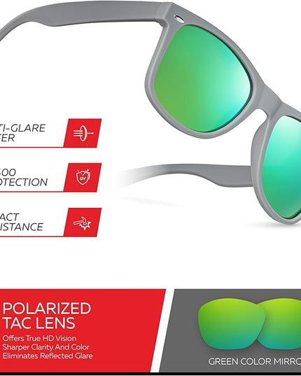 Retro Rewind Polarized Sunglasses for Men and Women - UV Protection Classic Sun Glasses