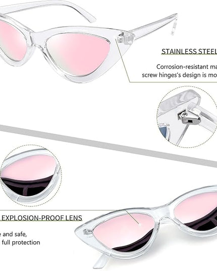 Joopin Polarized Cat Eye Sunglasses for Women Vintage Cateye Sun Glasses UV400 Protection