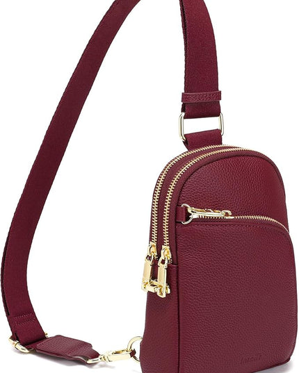 INICAT RFID Blocking Sling Bag Anti Theft Crossbody Bags Women Valentine's Day Gifts Travel Purses Vegan Leather