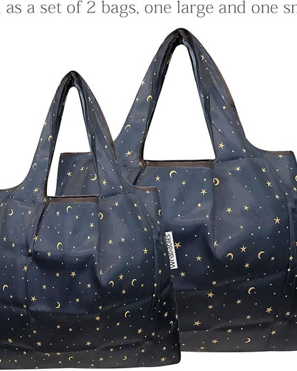 allydrew Large Foldable Tote Nylon Reusable Grocery Bags