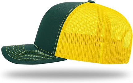 Richardson 112 Trucker Hat - Premium Adjustable Snapback Hat - Structured Six Panel Richardson Blank Caps