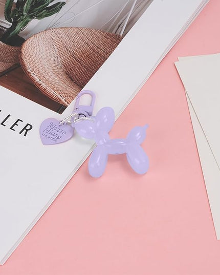 Balloon Dog Keychain Cute Bag Charm Handbag Purse Key Accessories
