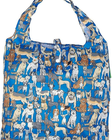 ECO CHIC Foldable Reusable Grocery Bags - Lightweight, Recycled & Reusable Shopping Bag - Waterproof Packable Tote