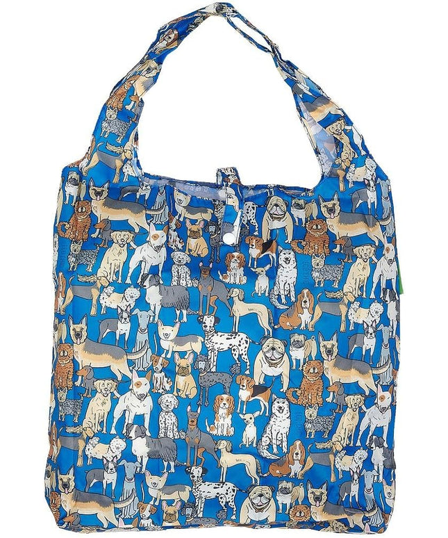ECO CHIC Foldable Reusable Grocery Bags - Lightweight, Recycled & Reusable Shopping Bag - Waterproof Packable Tote