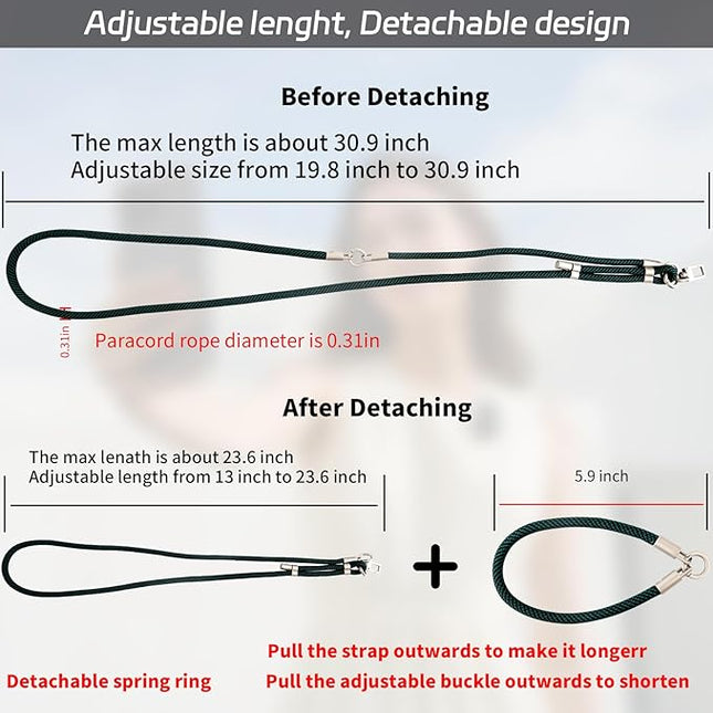 3-in-1 Adjustable Phone Lanyard Crossbody Cell Phone Neck Strap Universal Mobile Wrist Lanyard