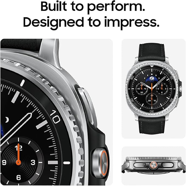 Samsung Galaxy Watch 8 Classic (2025) 46mm LTE Smartwatch, Cushion Design, Rotating Bezel, Quick Button, Sleep Coaching, Running Coach, Energy Score, White [US Version, 2 Yr Warranty]