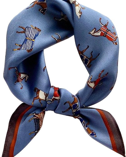 100% Mulberry Silk Scarf for Women Hair Lightweight Square Neckerchief Wrap For Head Scarves 21"