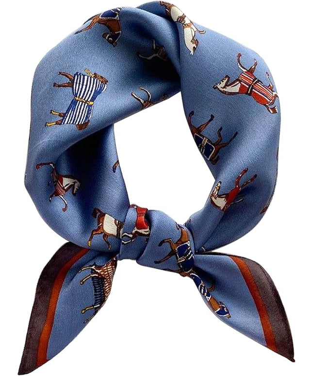 100% Mulberry Silk Scarf for Women Hair Lightweight Square Neckerchief Wrap For Head Scarves 21"