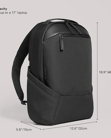 Troubadour Apex 3.0-22L Premium Laptop Backpack - Ergonomic & Water Resistant - Designed for Work and Travel - Black