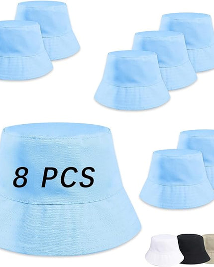 DASSNANE Sublimated Bucket Hats Bulk Solid Color DIY Blank Hat Bucket Hats for Men, Women and Adults