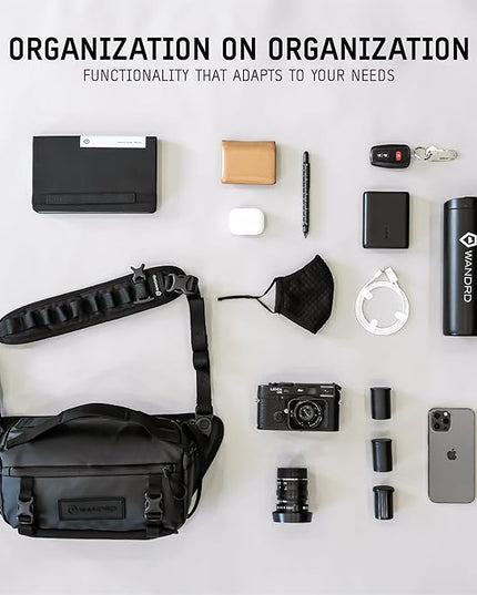 WANDRD ROGUE V1 6L Sling: Compact Camera Sling and Crossbody Bag with Fast Access, 3-Way Carry– Lightweight Everyday Bag Great for Travel, Photography, and Daily Use (Dallol Yellow)