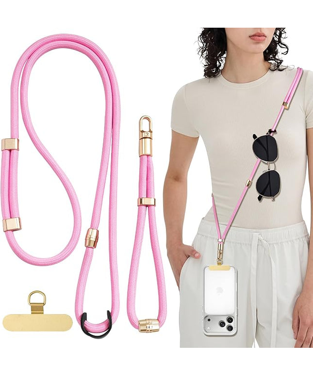 TiMOVO 3-in-1 Phone Lanyard, Detachable Phone Strap with Tether Tab, Adjustable Anti-Theft Crossbody Lanyard