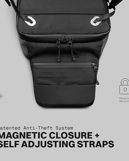 The Frenchie Co. - Super Light Ballistic Speed - Expandable Lightweight Backpack - Anti-theft Magnetic Closure - Self-adjusting Straps for Comfort