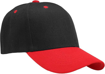 Falari Wholesale Bulk Lot 12-Pack Baseball Cap Adjustable Size Plain Blank Solid Color