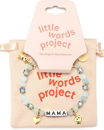 Little Words Project Mother's Day Gifts, The Original Word Bracelet, Made with Colorful Beads and Plated Brass Hardware, Handcrafted Design & Positive Message