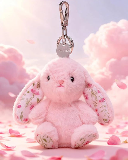 Rabbit Keychain for Backpack, Cute Keychain Bag Charms for Women