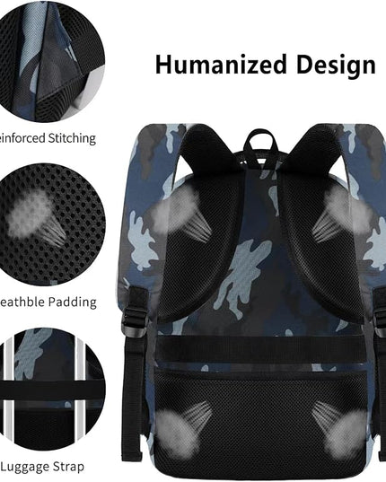 Laptop Backpack for Men,School Backpack with USB Charging Port,Water Resistant Backpack for teens boys,Business Work College bookbag,book bag Fits 15.6 Inch,Blue Back Pack