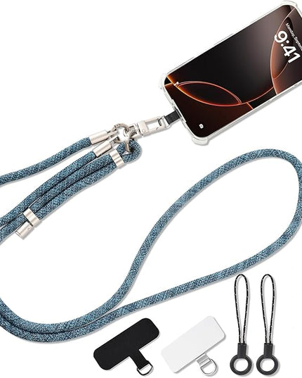 3-in-1 Adjustable Phone Lanyard Crossbody Cell Phone Neck Strap Universal Mobile Wrist Lanyard