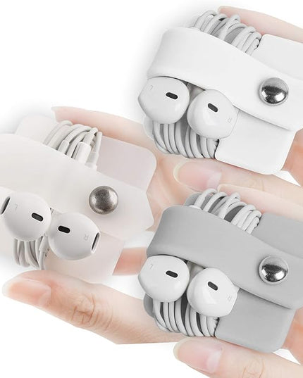 Cord Organizer Earbuds Holder Earphone Wrap Earphones Organizer Headset Headphone Earphone Wrap Winder Cord Manager Cable Winder Set of 3