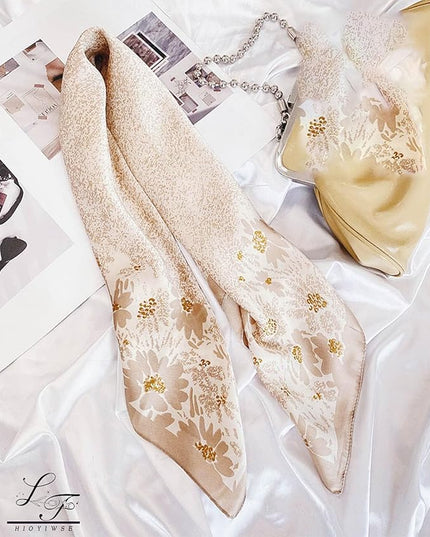 Satin Bandanas Head Scarf For Women Hair Scarves Accessories Lightweight Fashion Wrap Neck Silk Sleeping Headscarf