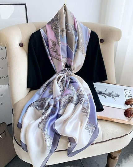 Silk Scarf Mulberry Silk Fashion Scarves Long Lightweight Shawl Wrap …