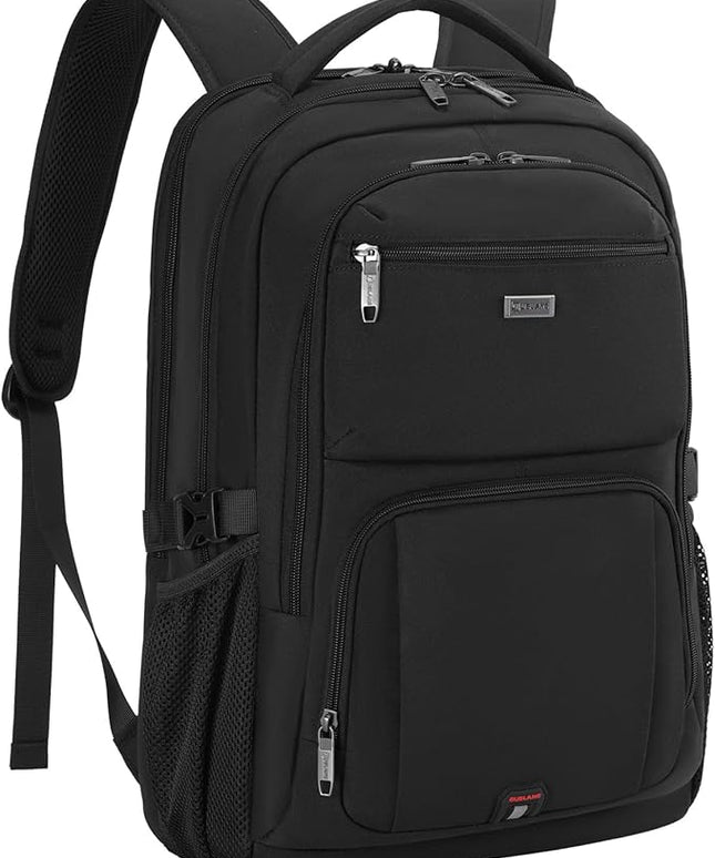 DUSLANG 17 Inch Laptop Backpack for Travel Water Resistant College Backpack for Men Women Laptop Bag with USB Charging Port,Black