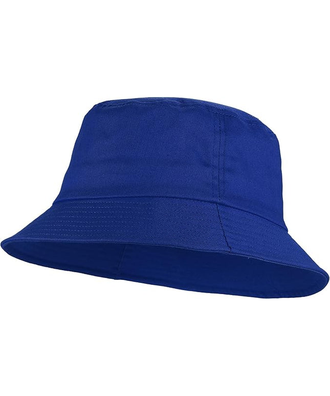 Umeepar Unisex Cotton Packable Bucket Hat Sun Hat Plain Colors for Men Women