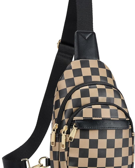 BOSTANTEN Small Sling Bag for Women Leather Crossbody Bags Fanny Pack Chest Bag for Travel