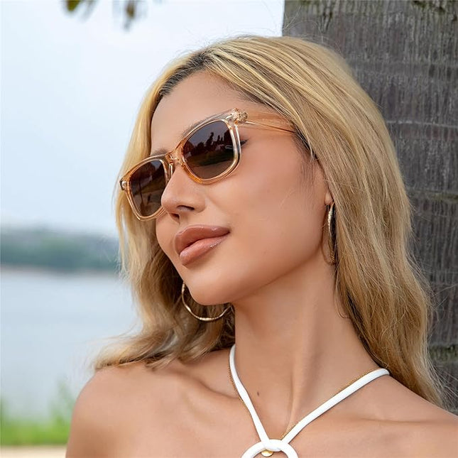MEETSUN Polarized Sunglasses for Women Men Classic Retro Square Frame Driving Sun Glasses UV Protection