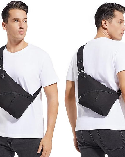 VADOO Sling Bag for Men and Women, Anti theft Crossbody Bag Lightweight Shoulder Chest Bag for Travel Gym