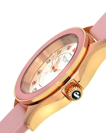 Steinhausen Arbon Collection Stainless Steel Silicone Interchangable Band Women's Watch